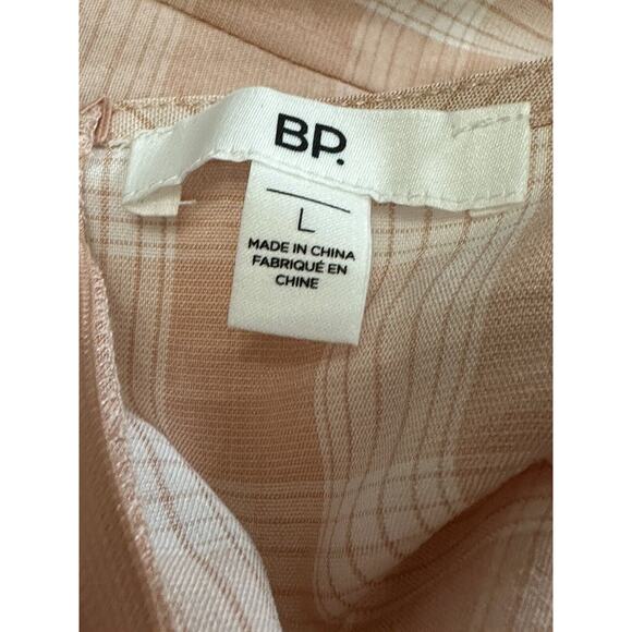 BP. Sundress Square Neckline Mini Adjustable Spaghetti Strap Plaid Pink W L NWOT - Picture 6 of 7